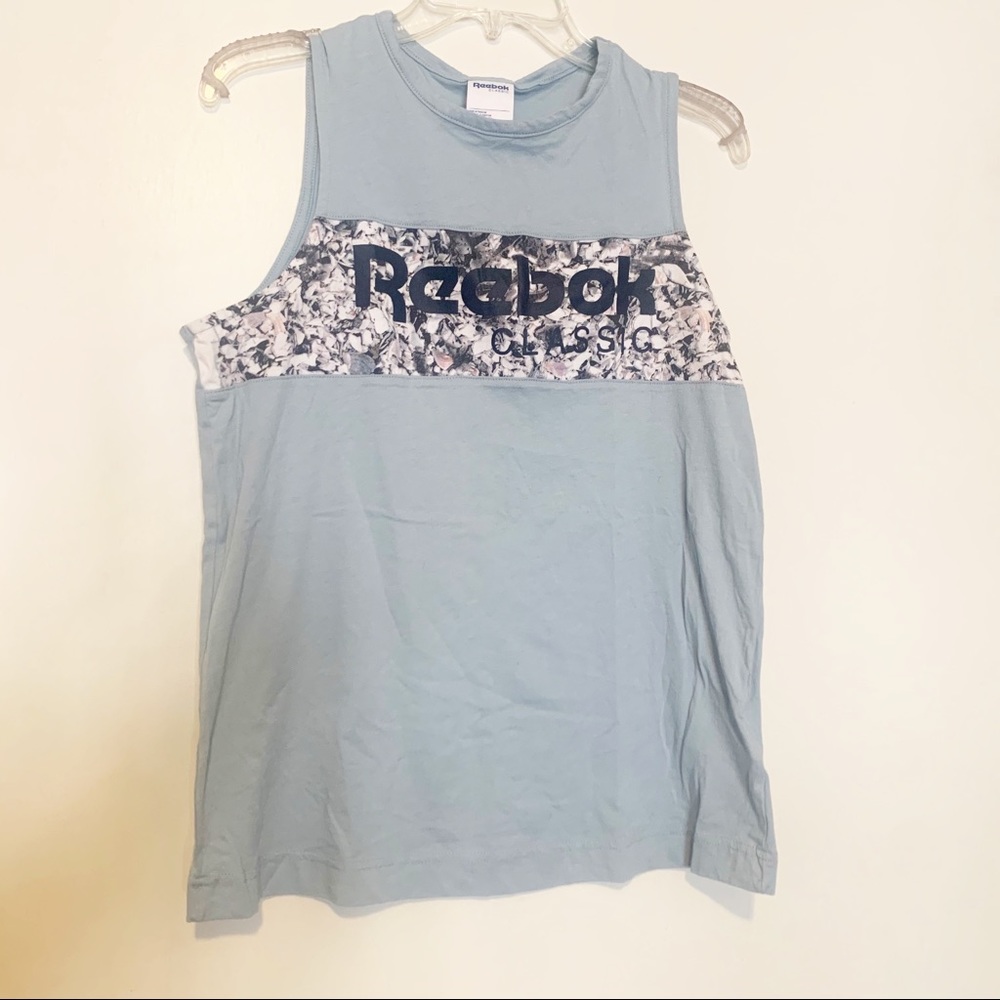 Reebok Classic- Workout Tank Top- Blue Size Large